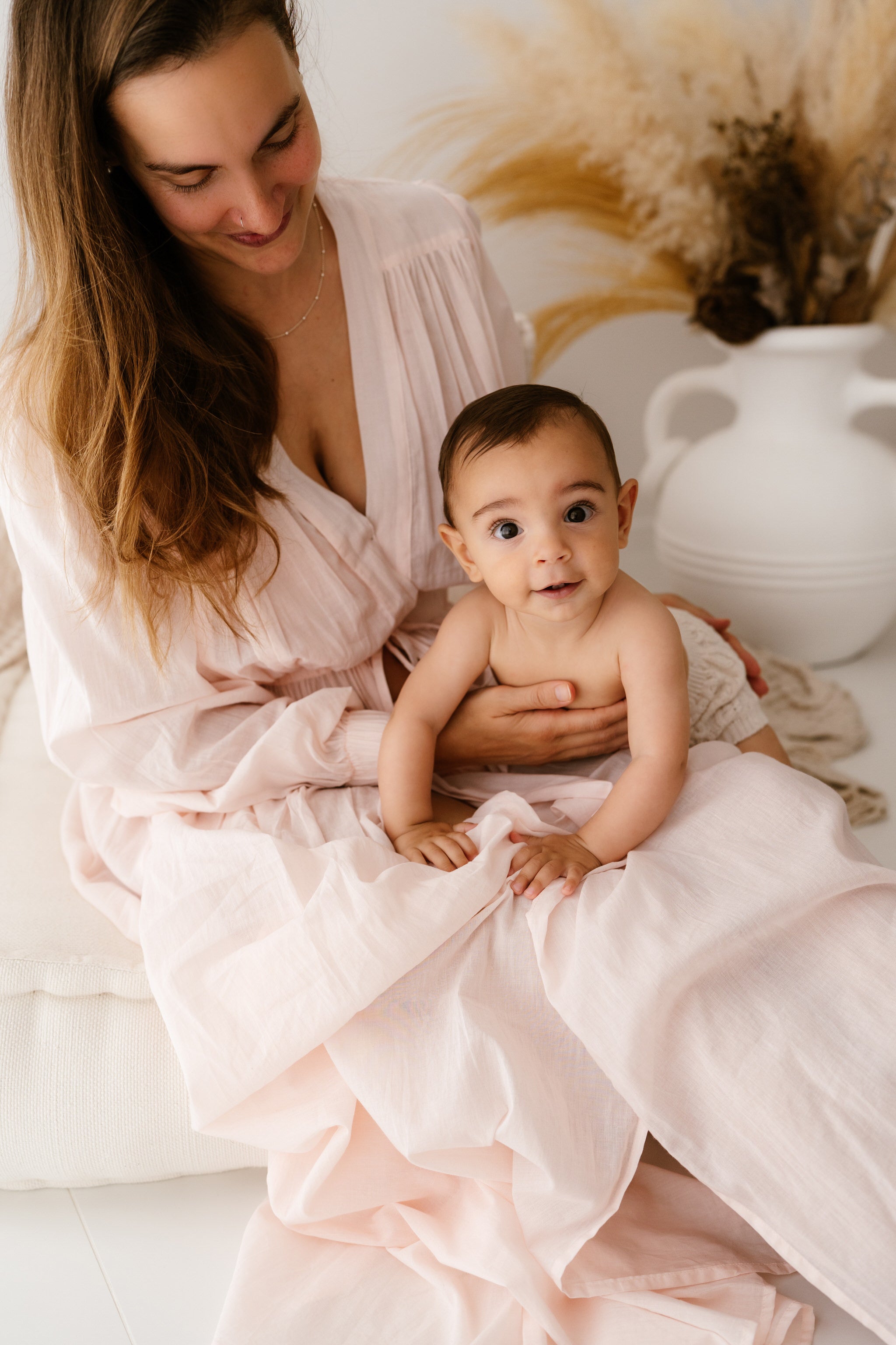 Lotus Gown - Client Wardrobe / Maternity Dress mum and baby